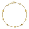 Bujukan Beads Station Bracelet in 14K Yellow Gold