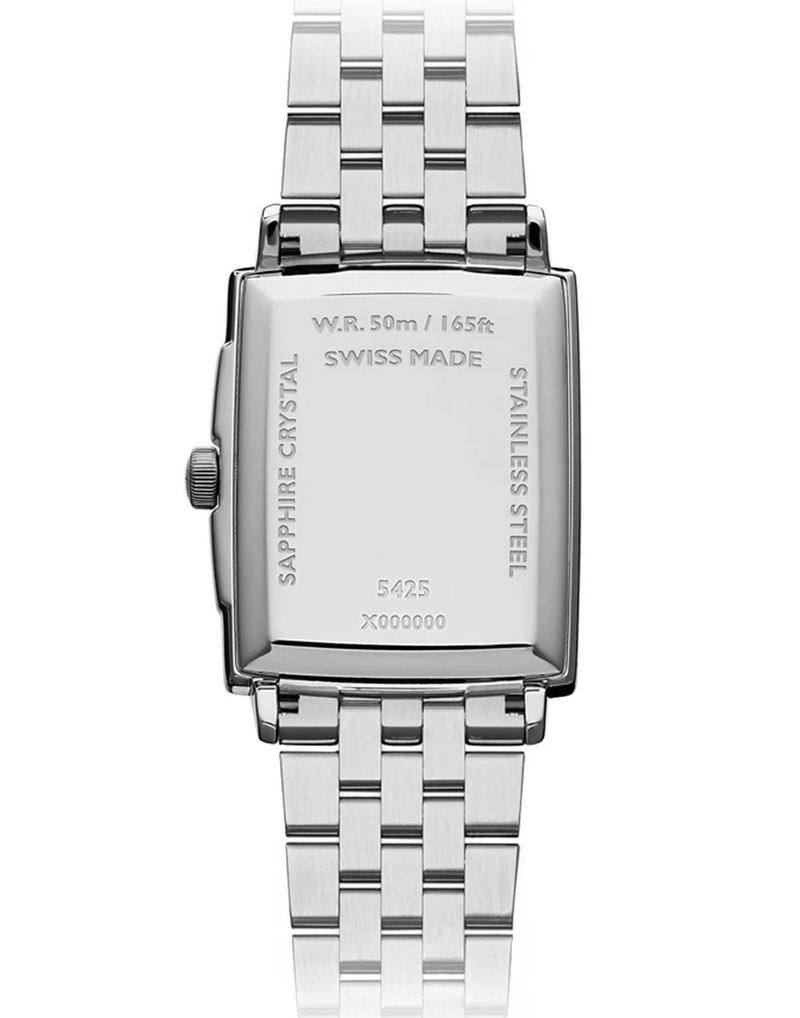 Toccata Men's Rectangular White Dial Bracelet Watch