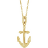 Anchor Necklace in 14K Yellow Gold