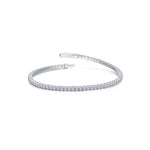 Flexible Tennis Bracelet in Sterling Silver