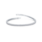 Flexible Tennis Bracelet in Sterling Silver