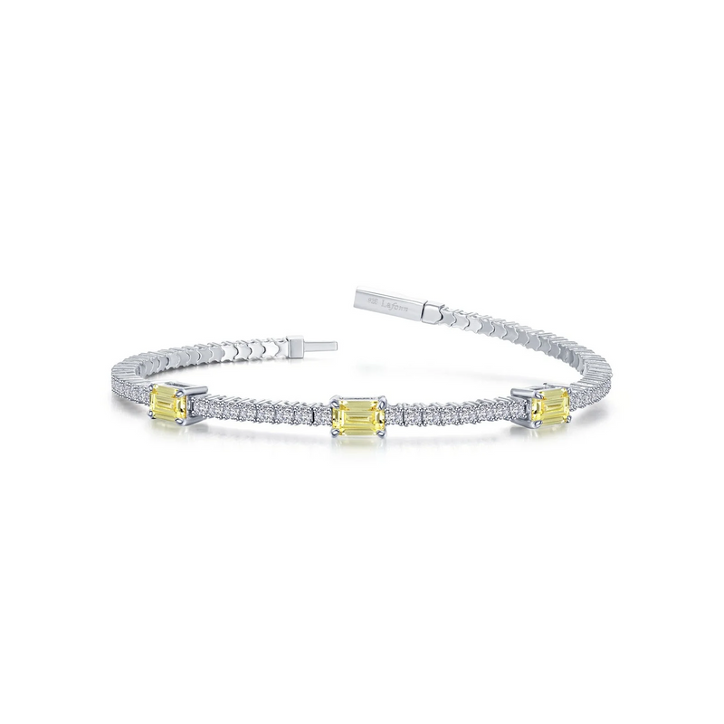 Flexible Canary Station Bracelet in Sterling Silver