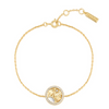 Sun & Star Disc Bracelet in Gold Plated Sterling Silver