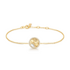 Sun & Star Disc Bracelet in Gold Plated Sterling Silver