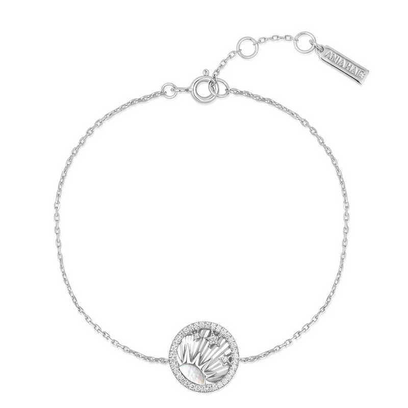 Sun & Star Disc Bracelet in Sterling Silver