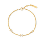 Gold Cross Station Bracelet