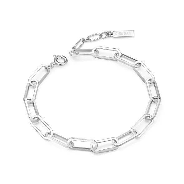 Paperclip Link Bracelet in Sterling Silver