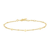 Disc Station Bracelet in Gold Plated Sterling Silver