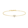 Sweetheart Pavé Bracelet in Gold Plated Sterling Silver