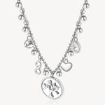 Tree of Life Chakra Necklace in Stainless Steel