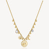 Celestial Chakra Necklace in Gold Plated Stainless Steel