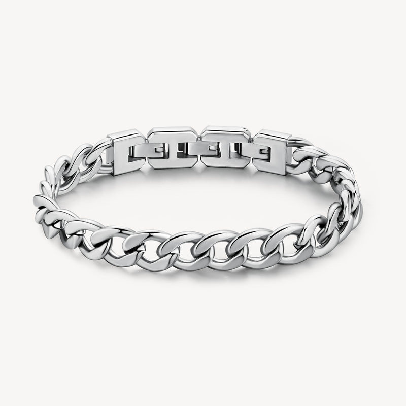 Open Curb Link Bracelet in Stainless Steel