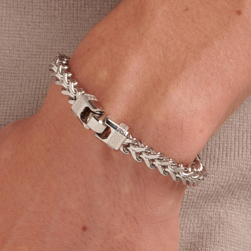 Square Knocker Bracelet in Stainless Steel