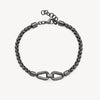 Knocker Bracelet in Ruthenium Plated Stainless Steel