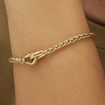 Knocker Bracelet in Gold Plated Stainless Steel