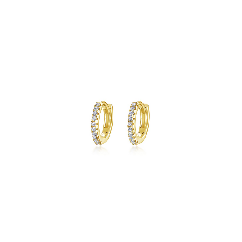 11MM Huggie Hoops in Gold Plated Sterling Silver