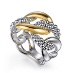 Link Ring in 14K Yellow Gold & Sterling Silver