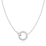 Interlinked Circles Necklace in Sterling Silver