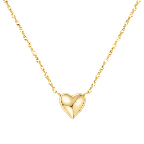 Sweetheart Necklace in Gold Plated Sterling Silver