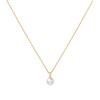 Pearl Pendant Necklace in Gold Plated Sterling Silver