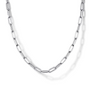 Paperclip Chain Necklace in Sterling Silver