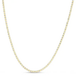 Fancy Ice Chain in 14K Two Tone Gold