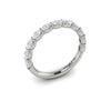 Diamond Oval Band in 14K White Gold