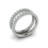 Diamond Jacket Band in 14K White Gold