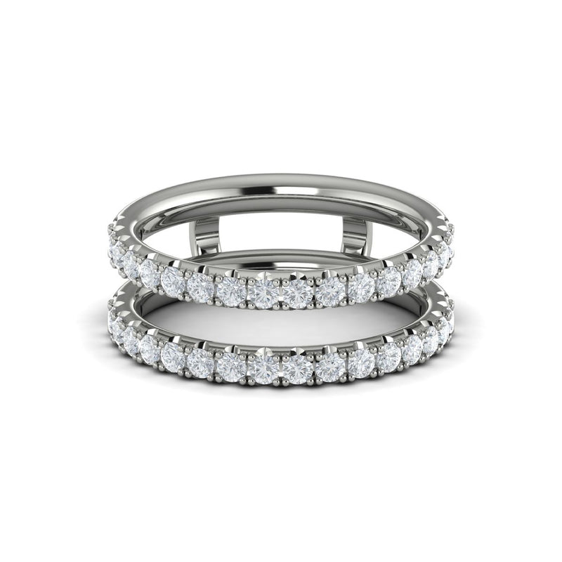 Diamond Jacket Band in 14K White Gold