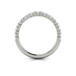 Diamond Contour Band in 14K White Gold