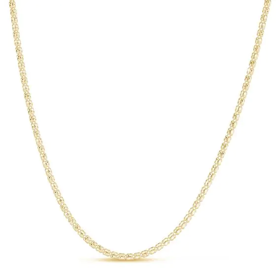 Fancy Ice Chain in 14K Yellow Gold